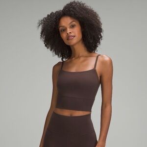 Lululemon Wunder Train Strappy Tank Top Espresso - Size 10